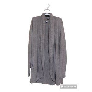 Barefoot Dreams Cardigan Knit Sweater Small Gray Cozy Chic Lite